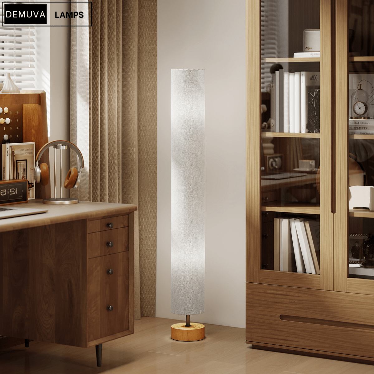 120Cm Living Bed Room Tall Floor Lamp Soft Warm Lighting - Demuva