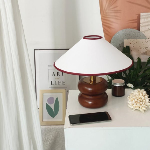 StillWood Wabi - Sabi Table Lamp – Handcrafted Solid Wood Light - Demuva