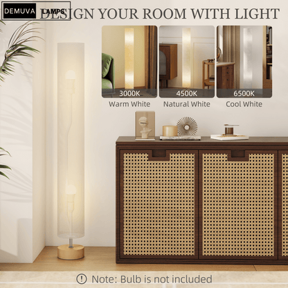 120Cm Living Bed Room Tall Floor Lamp Soft Warm Lighting - Demuva