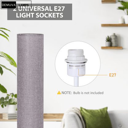 120Cm Living Bed Room Tall Floor Lamp Soft Warm Lighting - Demuva