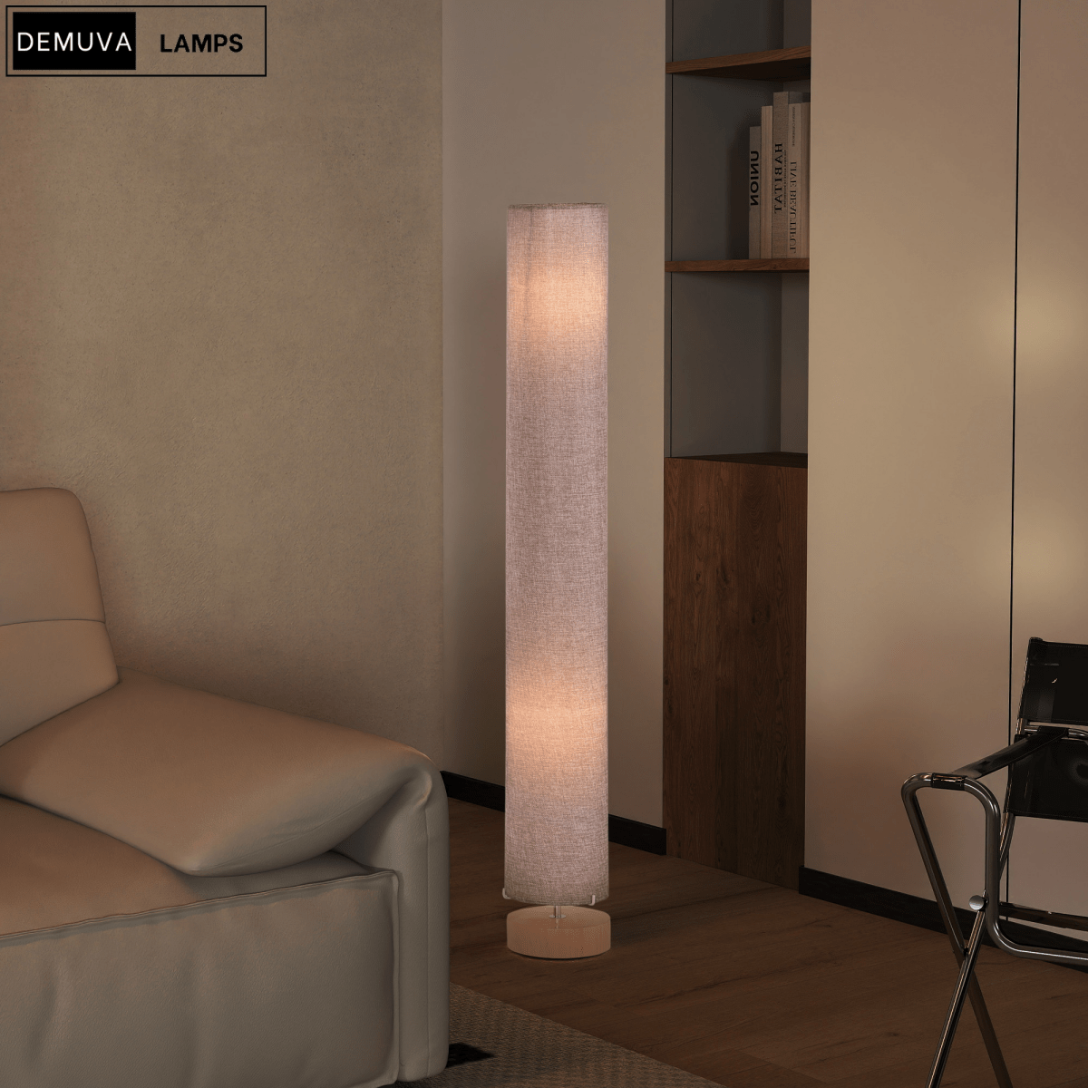 120Cm Living Bed Room Tall Floor Lamp Soft Warm Lighting - Demuva