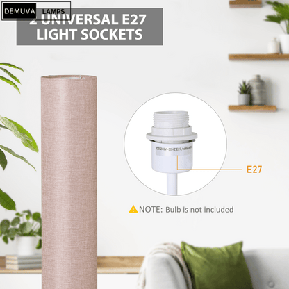 120Cm Living Bed Room Tall Floor Lamp Soft Warm Lighting - Demuva