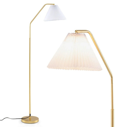 168Cm Arc Floor Lamp Adjustable Modern Standing Lamp with Foot Switch - Demuva