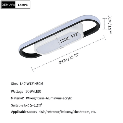 24W LED Rectangular Ceiling Light - Demuva