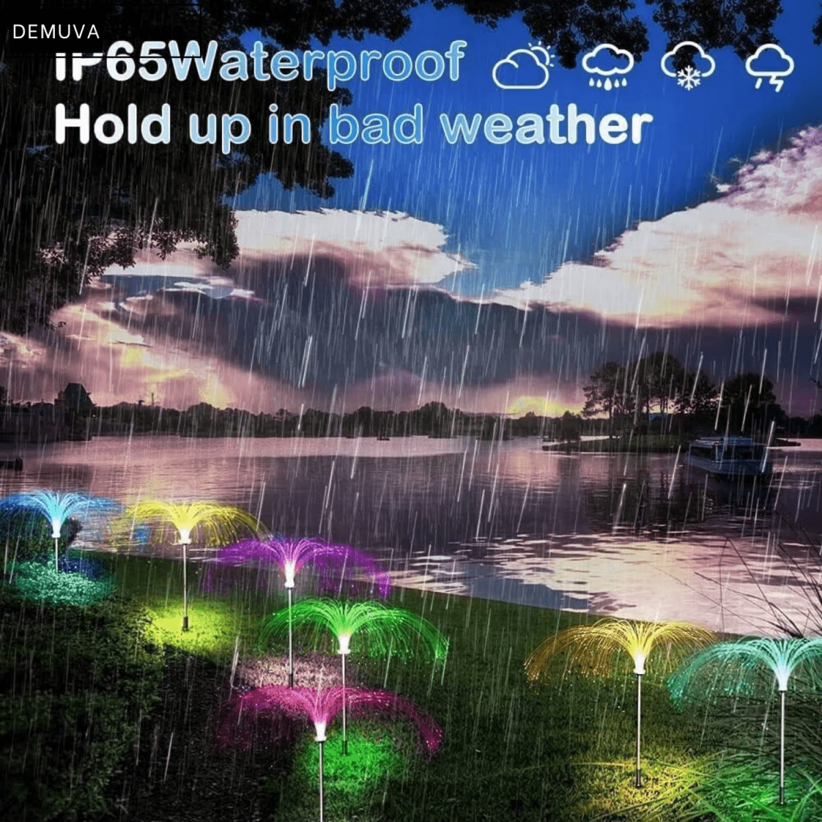 5 Pack Solar Jellyfish LED Lights - Demuva