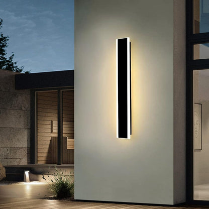 60CM Stylish Outdoor Wall Light - 22W LED Garden Fixture with 3000K Warm White Glow & IP65 Waterproof for Hallways, Gardens, and Balconies - Demuva