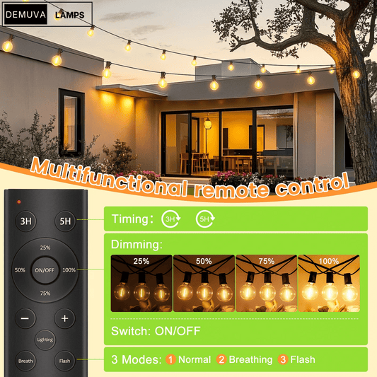 Brighten up your celebrations with our enchanting Fairy String Lights! ✨ Perfect for weddings, parties, and Christmas decor! 🎉 Remote control & dimmable features for the ultimate ambiance! 🌟 Available in 20M, 30M, and 45M lengths! - Demuva