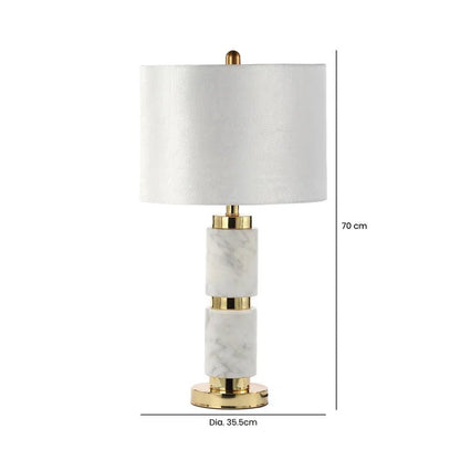 Ceramic Base Table Lamp: Ideal Lighting Solution for Bedrooms and Living Rooms - Demuva