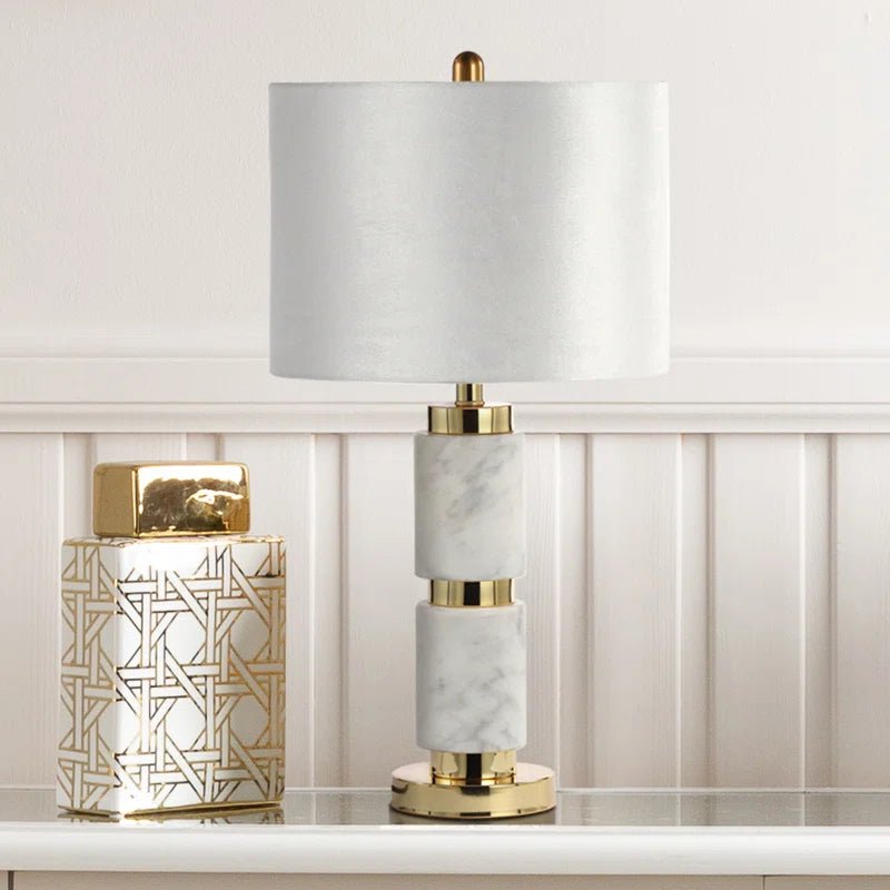Ceramic Base Table Lamp: Ideal Lighting Solution for Bedrooms and Living Rooms - Demuva