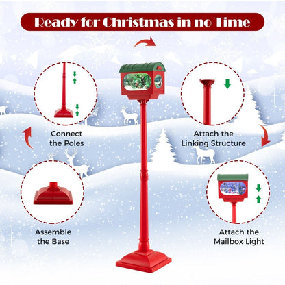 Christmas Sound - Activated 150 Cm Street Light with Colourful Lights - Demuva