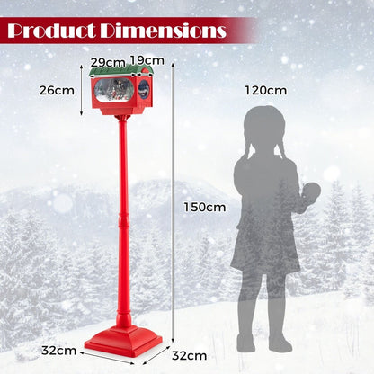 Christmas Sound - Activated 150 Cm Street Light with Colourful Lights - Demuva