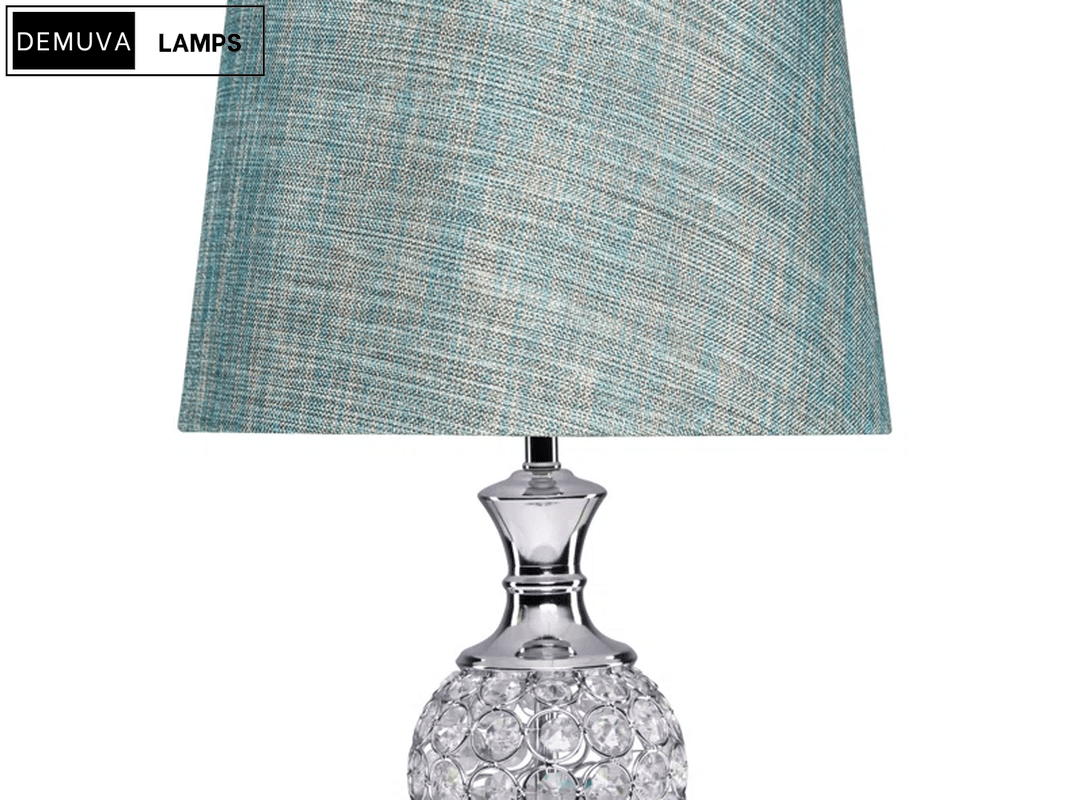 Colten Chrome Crystal Table Lamp - Demuva