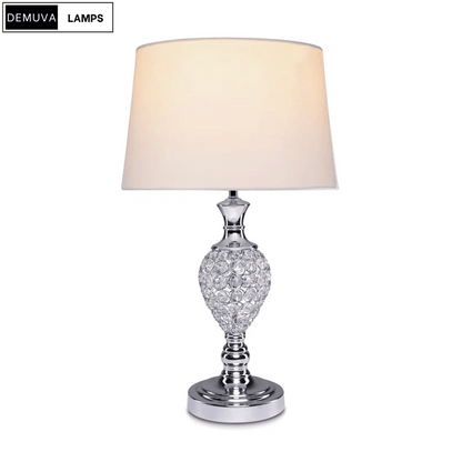 Colten Chrome Crystal Table Lamp - Demuva
