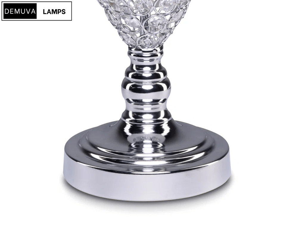 Colten Chrome Crystal Table Lamp - Demuva