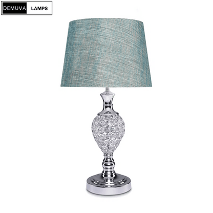 Colten Chrome Crystal Table Lamp - Demuva