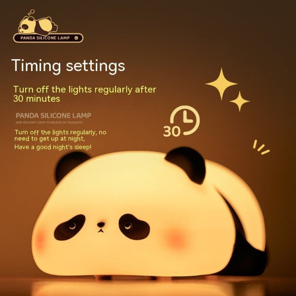 Cute Panda Night Light for Kids – Soft Silicone, Rechargeable & Touch - Controlled - Demuva