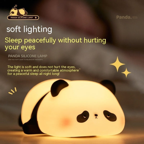 Cute Panda Night Light for Kids – Soft Silicone, Rechargeable & Touch - Controlled - Demuva
