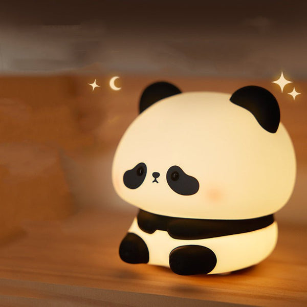 Cute Panda Night Light for Kids – Soft Silicone, Rechargeable & Touch - Controlled - Demuva