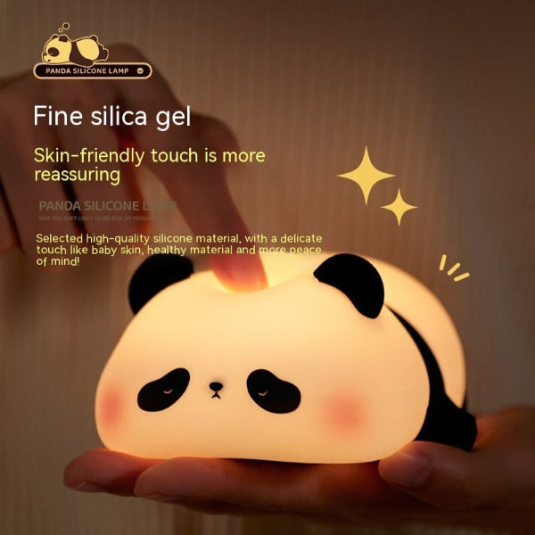 Cute Panda Night Light for Kids – Soft Silicone, Rechargeable & Touch - Controlled - Demuva