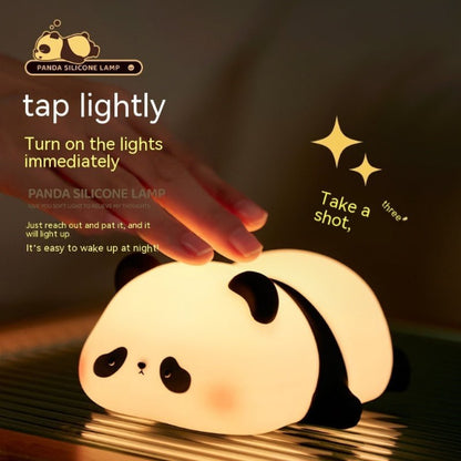 Cute Panda Night Light for Kids – Soft Silicone, Rechargeable & Touch - Controlled - Demuva