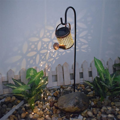 FairyPour Solar Watering Can Light – Outdoor Garden Decoration with LED Cascade - Demuva