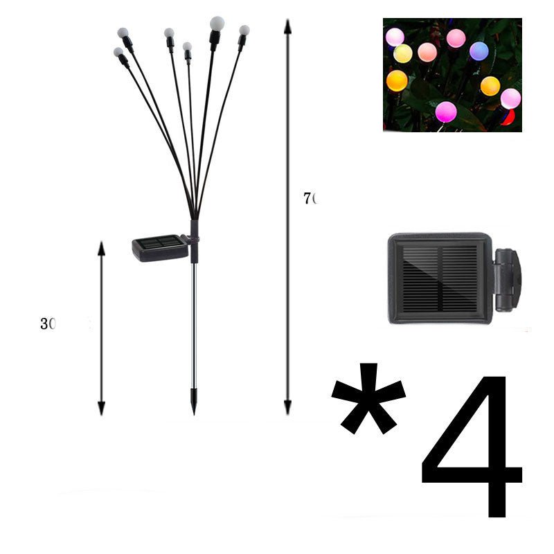 FireLume Solar Firefly Lights – Swaying LED Garden Decor with Warm or Colour - Changing Glow - Demuva