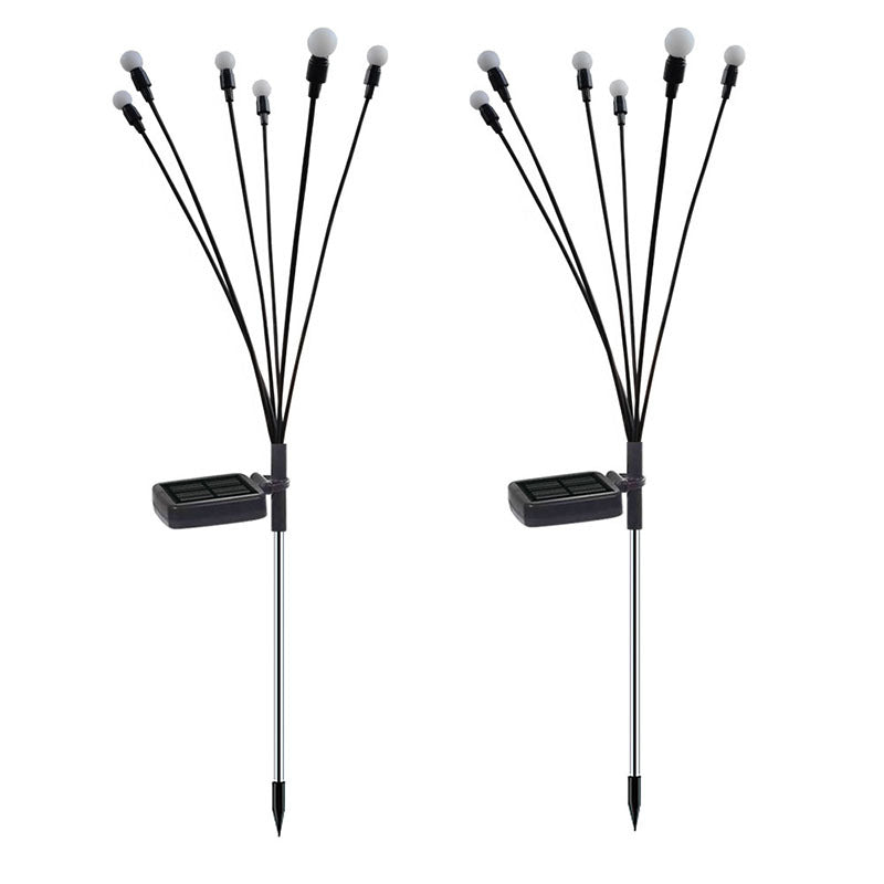 FireLume Solar Firefly Lights – Swaying LED Garden Decor with Warm or Colour - Changing Glow - Demuva