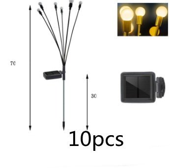 FireLume Solar Firefly Lights – Swaying LED Garden Decor with Warm or Colour - Changing Glow - Demuva