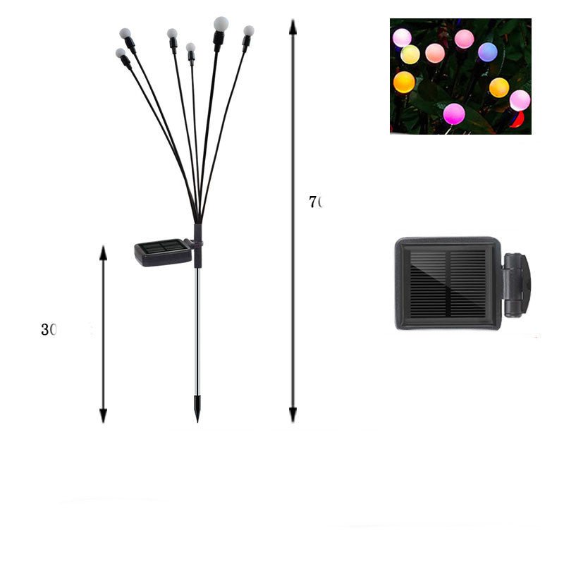 FireLume Solar Firefly Lights – Swaying LED Garden Decor with Warm or Colour - Changing Glow - Demuva