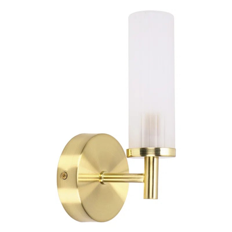Frosted Reeded Glass Wall Light - Demuva