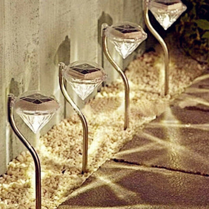 GemGlow Solar Diamond Garden Light – Colour - Changing LED for Outdoor Decor - Demuva