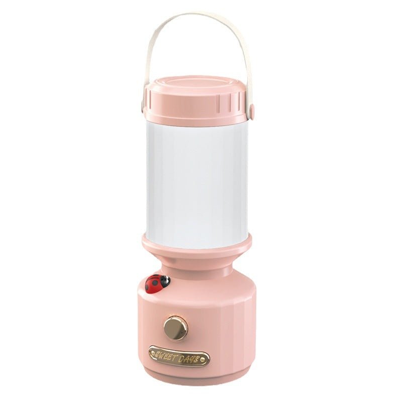 GlowBug Portable Camping Light – Retro Rechargeable Lamp for Outdoors & Emergencie - Demuva