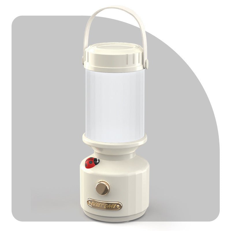 GlowBug Portable Camping Light – Retro Rechargeable Lamp for Outdoors & Emergencie - Demuva