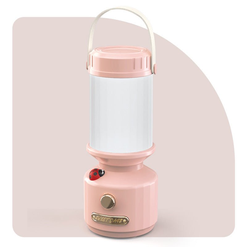 GlowBug Portable Camping Light – Retro Rechargeable Lamp for Outdoors & Emergencie - Demuva