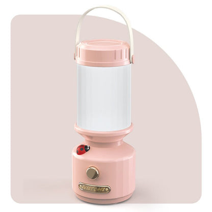 GlowBug Portable Camping Light – Retro Rechargeable Lamp for Outdoors & Emergencie - Demuva