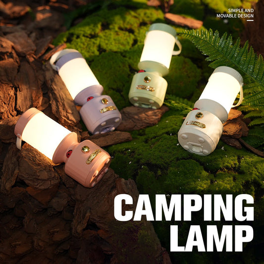 GlowBug Portable Camping Light – Retro Rechargeable Lamp for Outdoors & Emergencie - Demuva