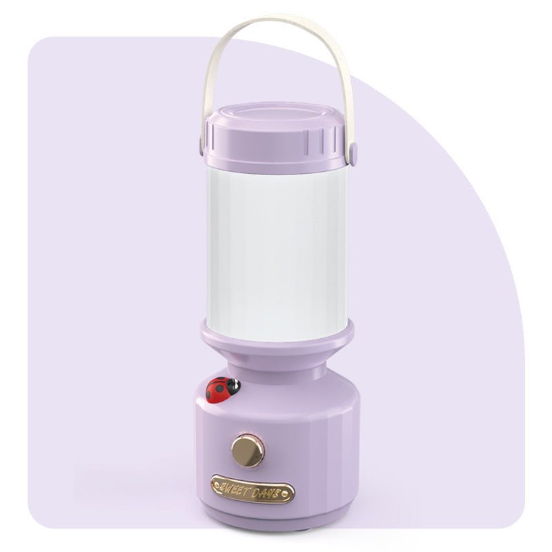 GlowBug Portable Camping Light – Retro Rechargeable Lamp for Outdoors & Emergencie - Demuva