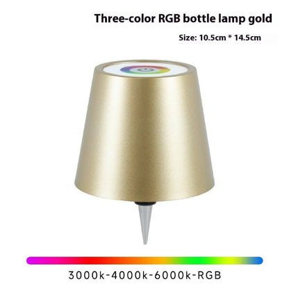 GlowPour Wine Bottle Table Lamp – Rechargeable Plug - In Bottle Light - Demuva