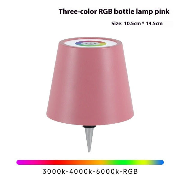 GlowPour Wine Bottle Table Lamp – Rechargeable Plug - In Bottle Light - Demuva