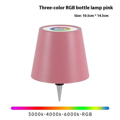 GlowPour Wine Bottle Table Lamp – Rechargeable Plug - In Bottle Light - Demuva