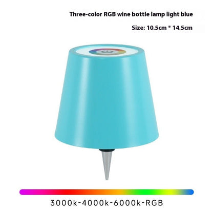 GlowPour Wine Bottle Table Lamp – Rechargeable Plug - In Bottle Light - Demuva
