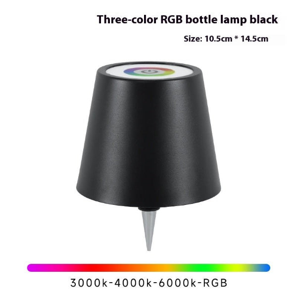 GlowPour Wine Bottle Table Lamp – Rechargeable Plug - In Bottle Light - Demuva