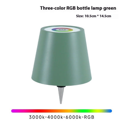 GlowPour Wine Bottle Table Lamp – Rechargeable Plug - In Bottle Light - Demuva