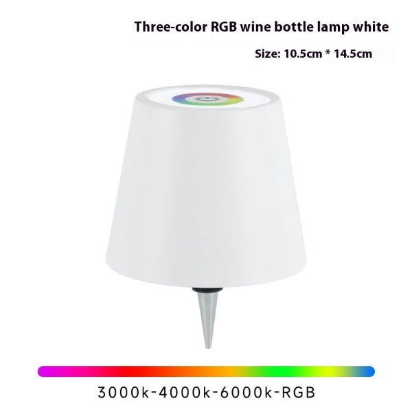 GlowPour Wine Bottle Table Lamp – Rechargeable Plug - In Bottle Light - Demuva