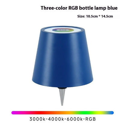 GlowPour Wine Bottle Table Lamp – Rechargeable Plug - In Bottle Light - Demuva
