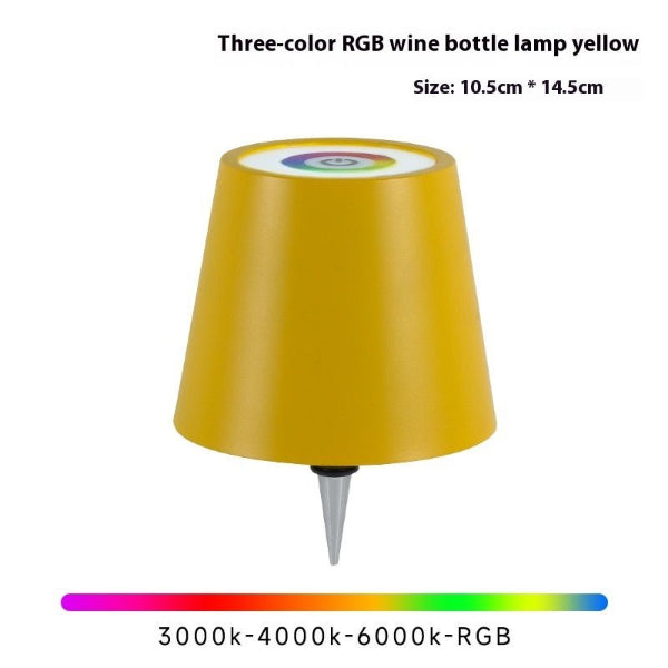 GlowPour Wine Bottle Table Lamp – Rechargeable Plug - In Bottle Light - Demuva