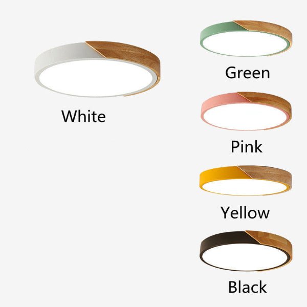 HaloHue Colourful Round Modern LED Ceiling Light - Demuva