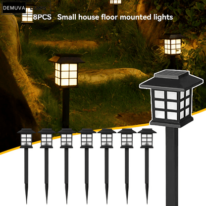 Illuminate your garden with this 8 Pack of Waterproof LED Solar Lights! Perfect for pathways and adding a decorative touch to your outdoor space! 🌟🌿✨ GardenGlow SolarLights - Demuva