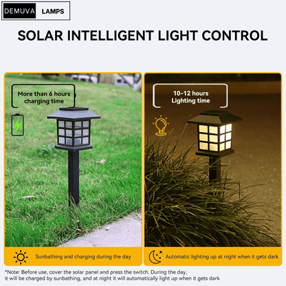 Illuminate your garden with this 8 Pack of Waterproof LED Solar Lights! Perfect for pathways and adding a decorative touch to your outdoor space! 🌟🌿✨ GardenGlow SolarLights - Demuva