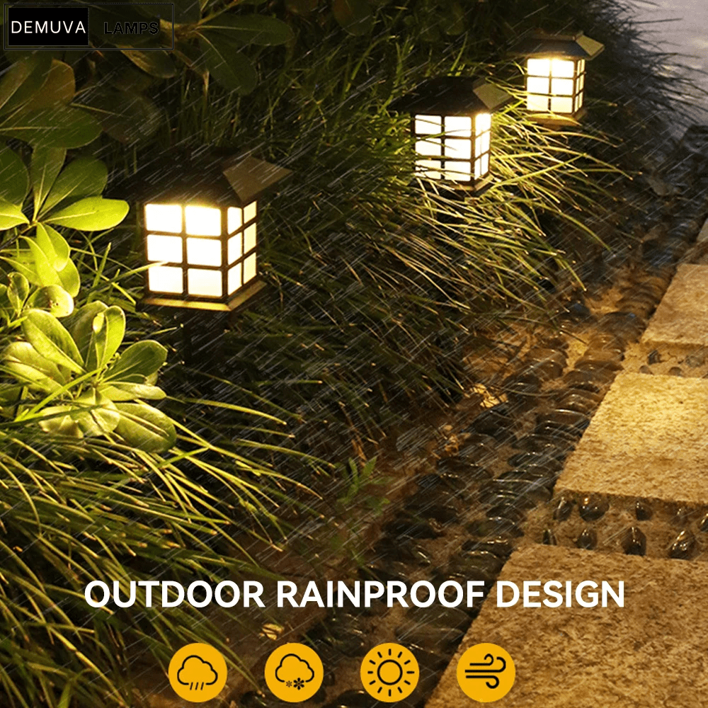 Illuminate your garden with this 8 Pack of Waterproof LED Solar Lights! Perfect for pathways and adding a decorative touch to your outdoor space! 🌟🌿✨ GardenGlow SolarLights - Demuva